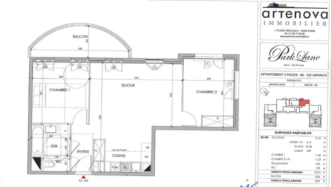 3 Room Flat In Parklane - 1,5Km Disney Serris Exterior photo